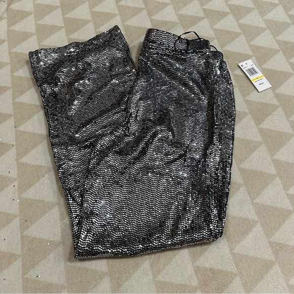 Sam & Jess
Women's Metallic Pull-On Straight-Leg Pants silver - Picture 3 of 5